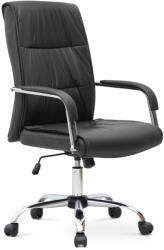 TopMebel Офис стол Matteo TopMebel от PU кожа в черен цвят 60x66x105/115cm