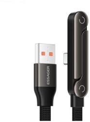 Essager Cablu Incarcare Si Transfer Date ESSAGER ES-X78 7A PD 100W Cu Functie De Suport, Negru (Vtk-Acc-10575)