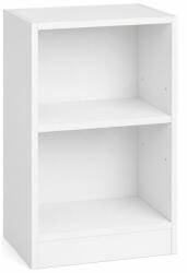 VASAGLE Noptiera cu compartimente deschise si raft reglabil, stil minimalist, MDF si PAL, 40x30x60 cm, alb (EZ-LET666WB01)