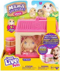 Moose Игрален комплект Moose Little Live Pets - Къщичка със зайче с бебета и изненади (26511)