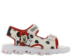 Minnie Mouse Sandale Copii Anatomici Cu Închidere Hoop & Loop Și Luminite Bej DM011615 (DM011615)