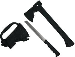  Topor Survivor DEPOX®, Futuristic Survival, otel inoxidabil, negru, 35.5 cm, teaca inclusa (670585 - 1004)