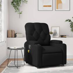 vidaXL Fotoliu reclinabil cu masaj, piele ecologica neagra GartenMobel Dekor (3206084)