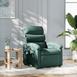 vidaXL Fotoliu rabatabil verde închis, material textil GartenMobel Dekor (3205807)