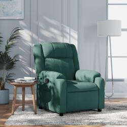 vidaXL Fotoliu rabatabil verde închis, material textil GartenMobel Dekor (3206203)