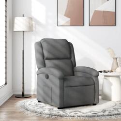 vidaXL Fotoliu rabatabil gri închis, material textil GartenMobel Dekor (3205413)