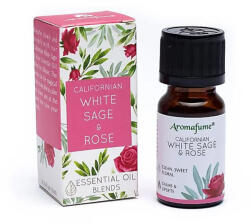 Aromafume illóolaj-keverék - fehér zsálya és rózsa, 10 ml diffúzorba
