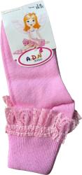 EMC ONSHOP Sosete cu dantela, roz, 7-8 ani, 29-31 (EMC-15)