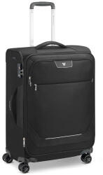 Roncato Joy 4 kerekes, bővíthető puhafedeles fekete kabinbőrönd 63 cm (R-6212-fekete)