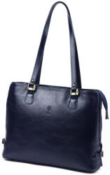 Florence 14 navy női bőr kézitáska 40 x 28 x 12 cm (61590)
