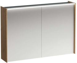 Laufen Lani - Dulap cu oglindă cu iluminare LED, 71x102x21 cm, 2 uși, stejar H4037921122671 (H4037921122671)