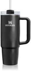 Stanley Quencher H2. O FlowState Fluted Tumbler pahar din oțel inoxidabil cu pai medium Black PVD 890 ml