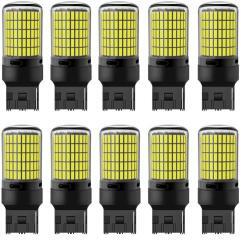  T20 W21W 7440 LED izzó 144 SMD fehér CANBUS 12-48V, 10 db (22001) (22001)