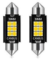  Szofita LED ROOF 3030 6 SMD hűtőbordás CANBUS 12/24V, 39mm, 2 db (21349) (21349)