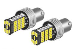  1157 LED izzó 4014 45 SMD 21/5W fehér CANBUS 12/24V, 2 db (22087) (22087)