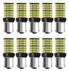  1156 LED izzó 144 SMD 21W fehér CANBUS 12/80V, 10 db (22049) (22049)