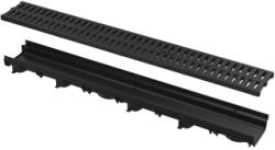 ALCA Rigola De Exterior De 60 Mm Cu Rama Din Plastic Si Gratar Din Plastic, Clasa A15 (avz112-r501)