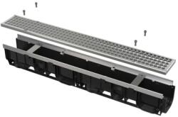 ALCA Rigola Exterior 100 Mm, Rama Metalica, Gratar Galvanizat Avz103-r104 (avz103-r104)
