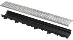 ALCA Rigola De Exterior De 60 Mm Cu Rama Din Plastic Si Gratar Profil „c Galvanizat, Clasa A15 (avz112-r102)