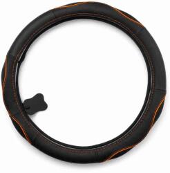 Autolife Valódi bõr kormányvédõ SPORT KV-5057A - BLACK ORANGE 38cm (KV-5057A_-_BLACK_ORANGE)
