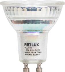 Retlux RLL 670 GU10 bulb 1, 9 W WW A (RLL 670)