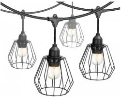 Kobi Ghirlandă decorativă de exterior CRETE 10xE27/230V 15m IP44 (KB0718)
