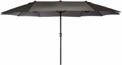 Garthen Umbrelă de grădină XXL ovală 4, 5x2, 65 m antracit pentru teră (GM35136)