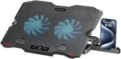 Wozinsky WDCX-015 StormPad RGB Gaming Hűtő Laptop Állvány - Fekete