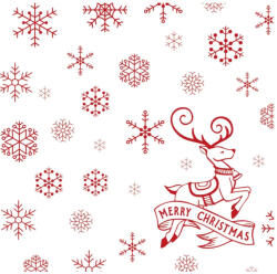 FATO Star karácsonyi mintás szalvéta Christmas Deer White - 2 rétegű, 38x38cm, 40 lap (82977200)