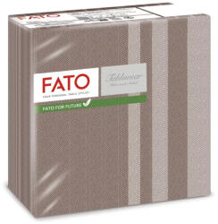 FATO Airlaid mintás szalvéta Tweed Chocolate - 1 rétegű, 40x40cm, 50 lap (88441100)