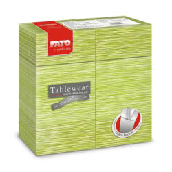 FATO Airlaid Quick Pocket szalvéta Millerighe Pistachio - 1 rétegű, 40x40cm, 40 lap (88471100)