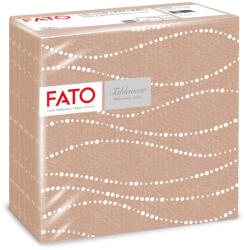 FATO Airlaid mintás szalvéta Perle Hazelnut - 1 rétegű, 40x40cm, 50 lap (88446700)
