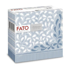 FATO Airlaid mintás szalvéta Botanic Blue - 1 rétegű, 40x40cm, 50 lap (88449300)