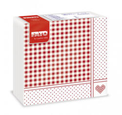 FATO Star mintás szalvéta Shabby Red - 2 rétegű, 38x38cm, 40 lap (82975000)