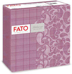 FATO Airlaid mintás szalvéta Drops Garnet Red - 1 rétegű, 40x40cm, 50 lap (88443300)