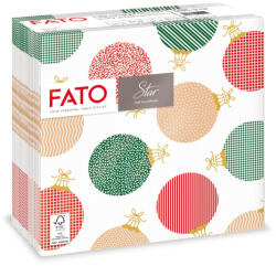 FATO Star karácsonyi mintás szalvéta Bubble Gold - 2 rétegű, 38x38cm, 40 lap (82976200)