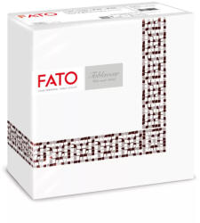 FATO Airlaid mintás szalvéta Mykonos Chocolate - 1 rétegű, 40x40cm, 50 lap (88446200)