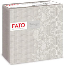 FATO Airlaid mintás szalvéta Drops Dove Grey - 1 rétegű, 40x40cm, 50 lap (88443500)