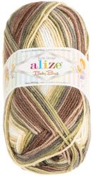 BELLATEX Baby Best Batik 100 g - 1893 fehér, barna, zöld (13854)