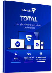F-Secure Licență F-Secure Total (3 dispozitive / 1 an) (FS-TOT-3D-1Y)