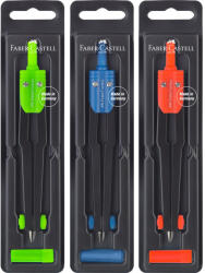 Faber-Castell Körző készlet iskolai +heggyel vegyes színben Faber-Castell sárga, piros, kék (FC174100) - web24