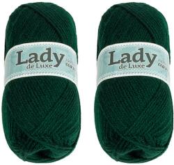 BELLATEX Lady NGM de luxe 100 g szett 2 db - 988 sötétzöld (14051)