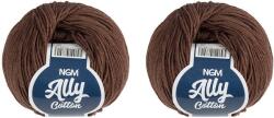 BELLATEX Ally cotton 50 g-os készlet 2 darab - 059 barna (14064)