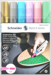 Schneider Marker cu vopsea acrilică Paint-It 320 4 mm Schneider 6 buc/set2 (PMK023)