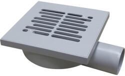 VALROM Sifon terasă polipropilenă VALROM Pluvikit grătar polipropilenă 150x150 mm ieșire orizontală Ø 50 mm H 75 mm (17030305075)