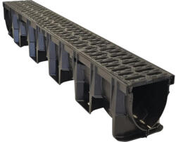 ACO Rigolă polipropilenă ACO X100C 1000x150x138 mm grătar fontă C 250 (11000_GR_C250)