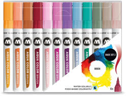 MOLOTOW Brush Pen Molotow Aqua Color Basic2 12 buc/set (MLW729)