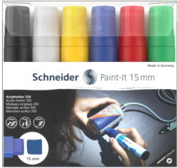 Schneider Marker cu vopsea acrilică Paint-It 330 15 mm Schneider 6 buc/Set1 (PMK021)
