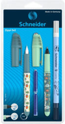 Schneider Set stilou + roller Schneider Zippi + pic Corry + 2 rezerve/blister, 2025-2026, Verde/Vernil (SD-4137_RV/VERDE+VERNIL)