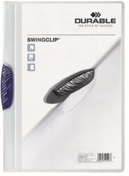 DURABLE Дълготрайна папка Swingclip A4 30 листа тъмно синя папка с клипс (226007)